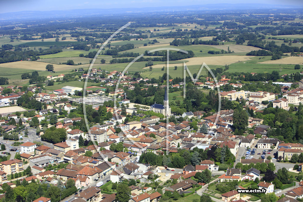 Photo arienne de Montrevel-en-Bresse