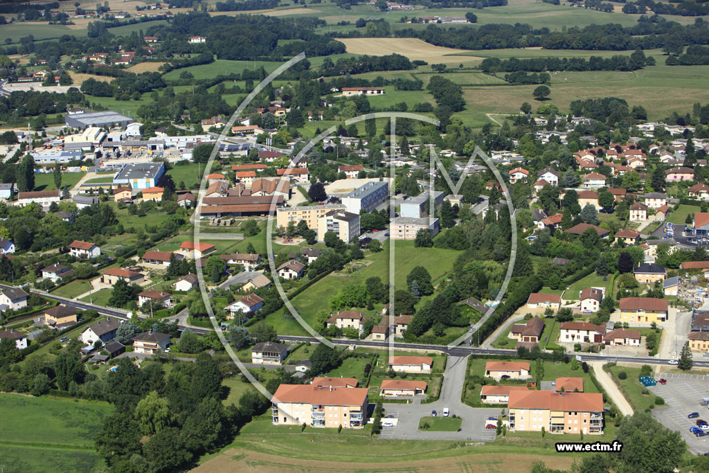 Photo arienne de Montrevel-en-Bresse