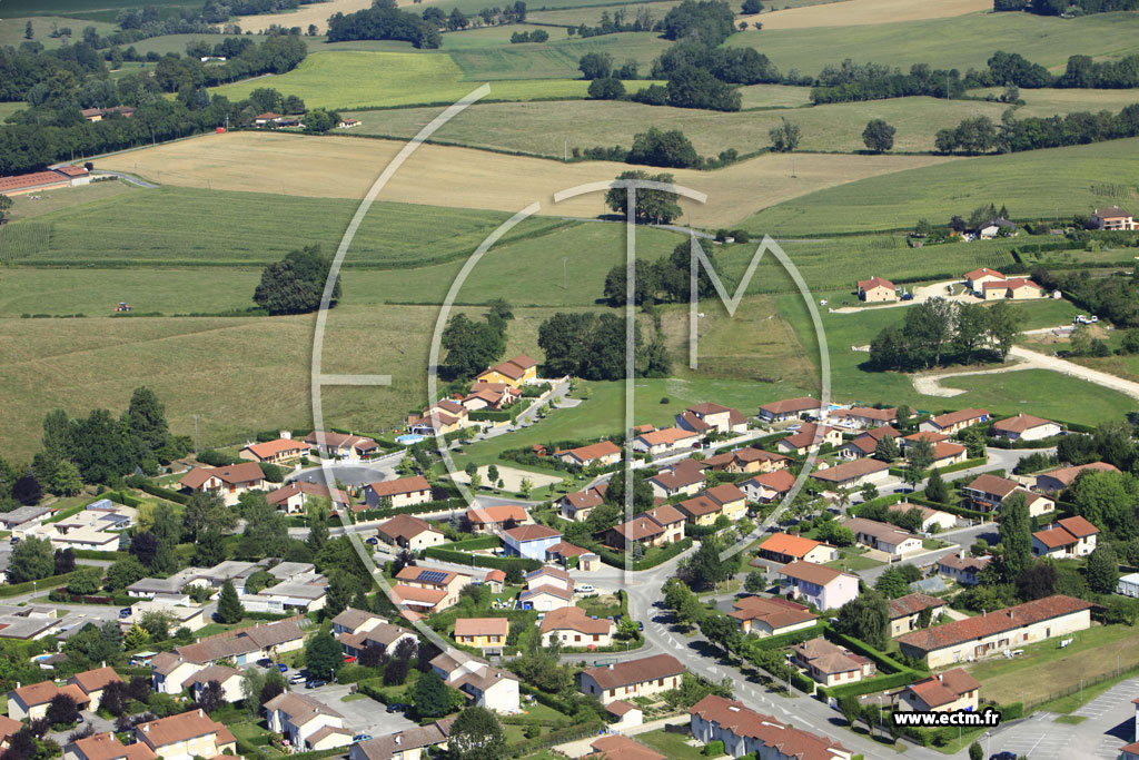 Photo arienne de Montrevel-en-Bresse (La Huppe)