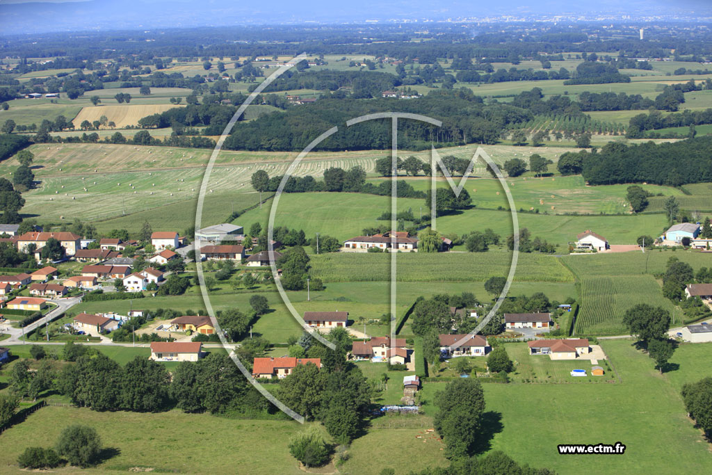 Photo arienne de Saint-Didier-d'Aussiat