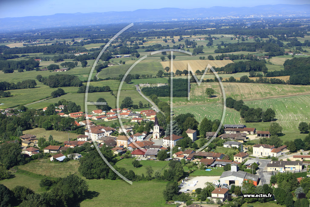 Photo arienne de Saint-Didier-d'Aussiat