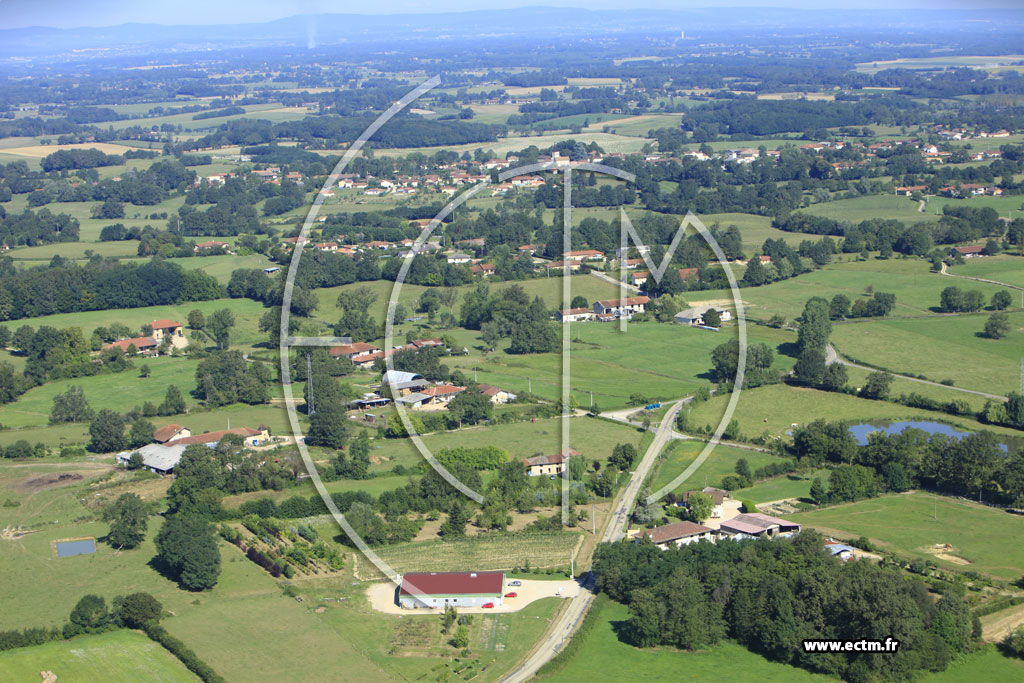 Photo arienne de Saint-Didier-d'Aussiat (La Valette)