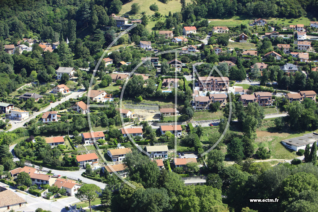 Photo arienne de Voreppe (Bourg Vieux)