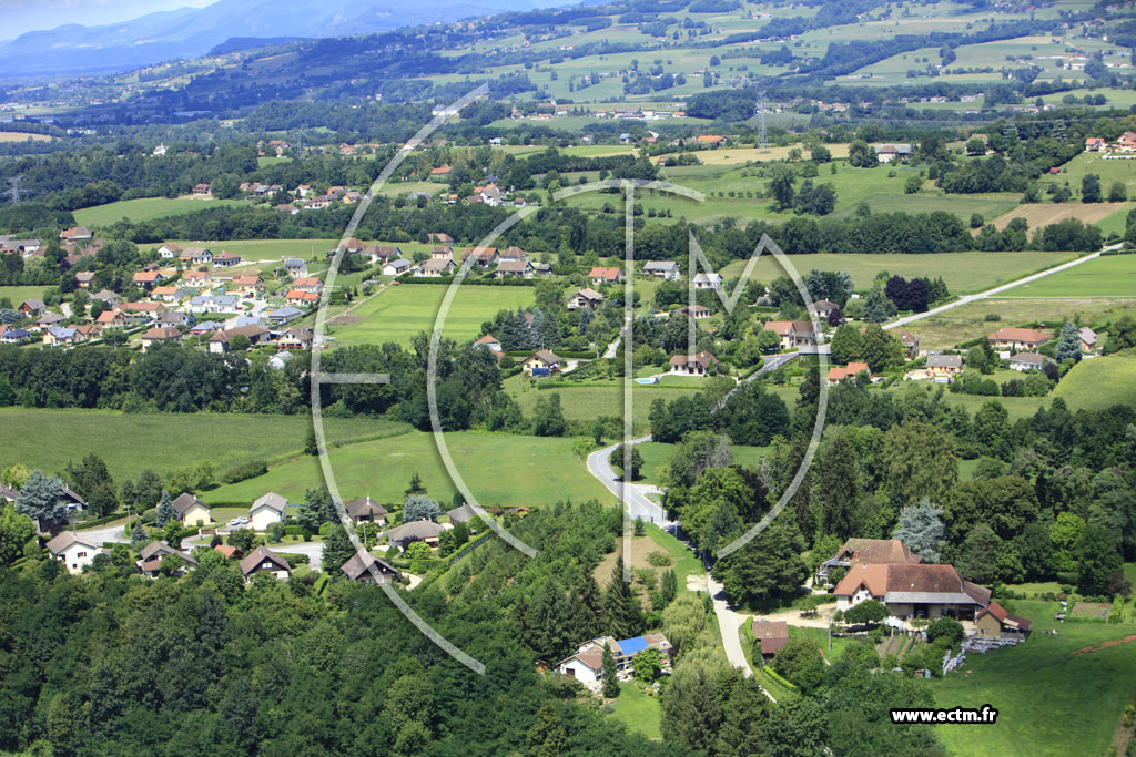 Photo arienne de Domessin (Chemin du Lombard)