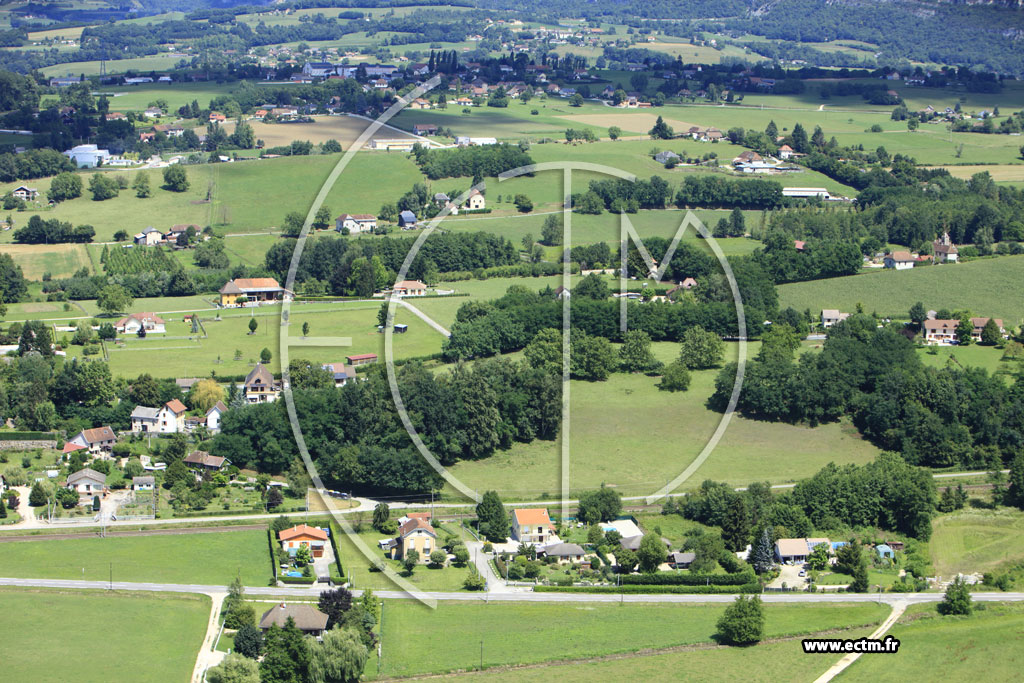 Photo arienne de Domessin (Route des Echelles)