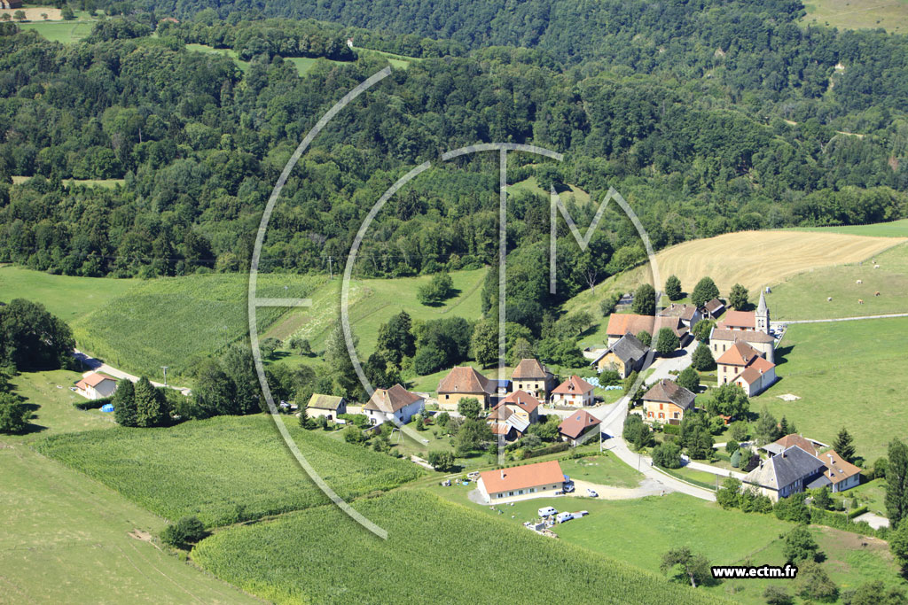 Photo arienne de Merlas (La Chapelle)