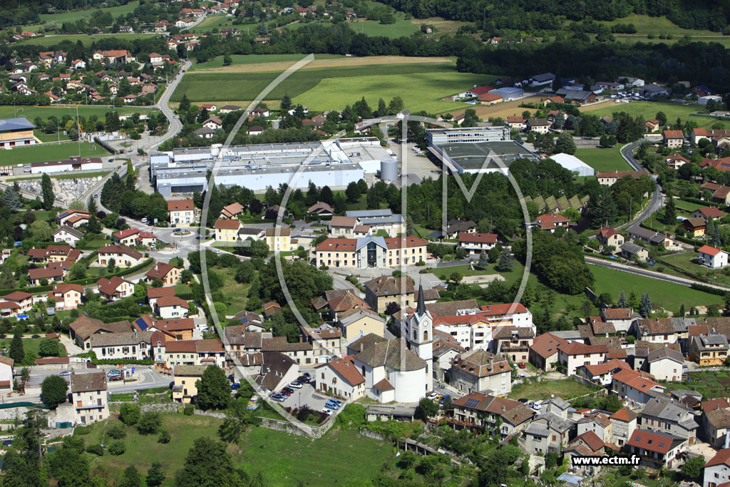 Photo arienne de Saint-tienne-de-Crossey