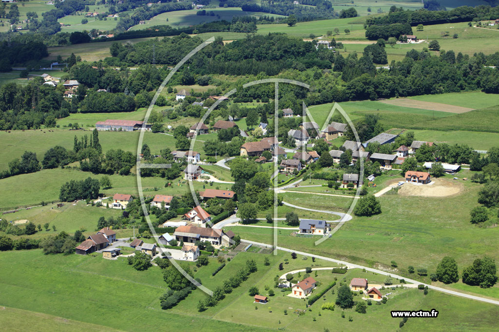 Photo arienne de Verel-de-Montbel