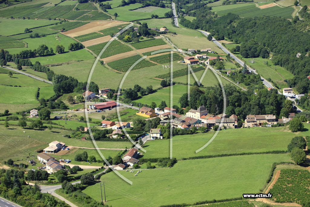 Photo arienne de Berz-la-Ville (La Croix Blanche)