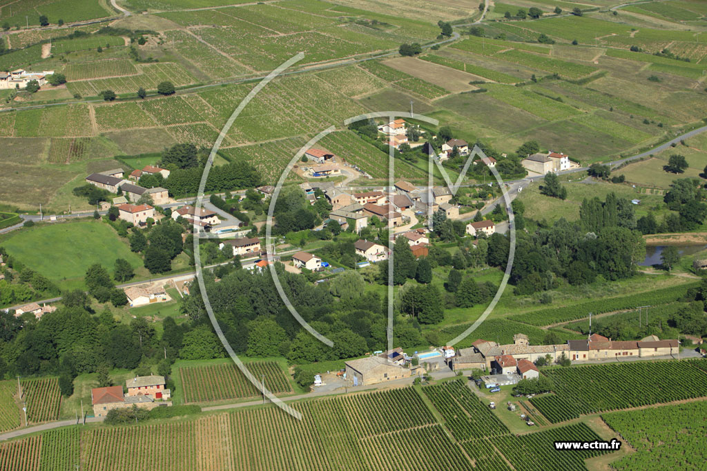 Photo arienne de Leynes (Les Charmonts)