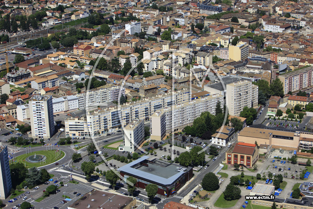 Photo arienne de Mcon (Avenue Edouard Herriot)