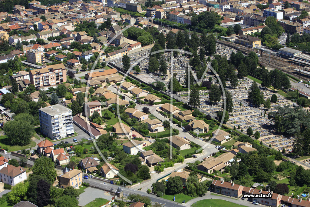 Photo arienne de Mcon (Boulevard de la Libert)