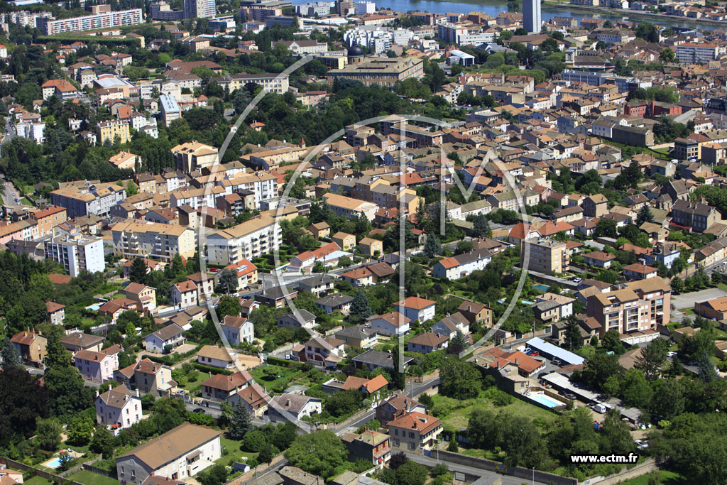 Photo arienne de Mcon (Boulevard de la Libert)