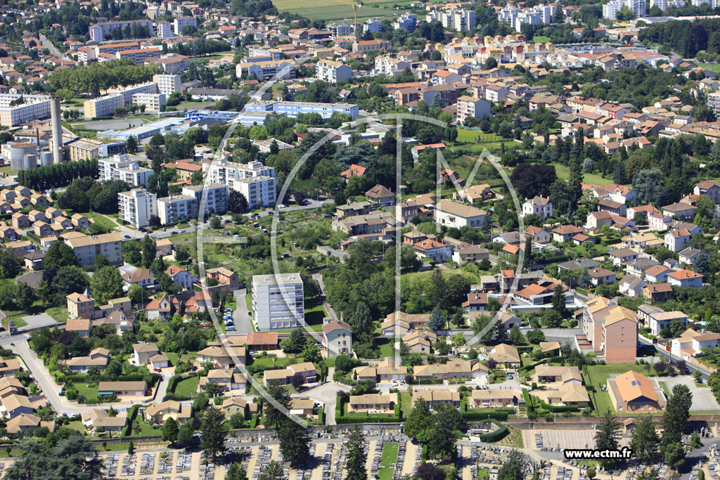 Photo arienne de Mcon (Boulevard de la Libert)