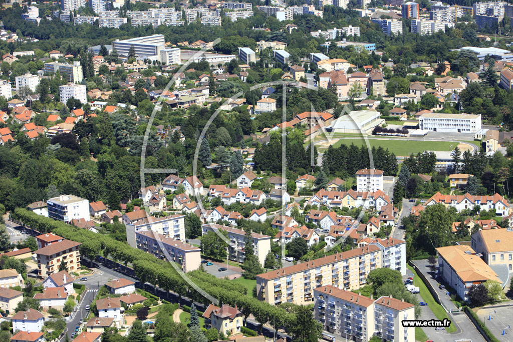 Photo arienne de Mcon (Boulevard des Neuf Cls)