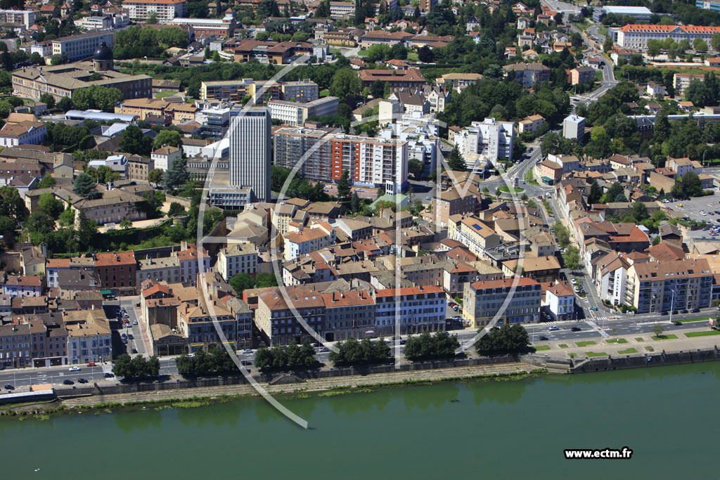 Photo arienne de Mcon (Quai Jean Jaurs)