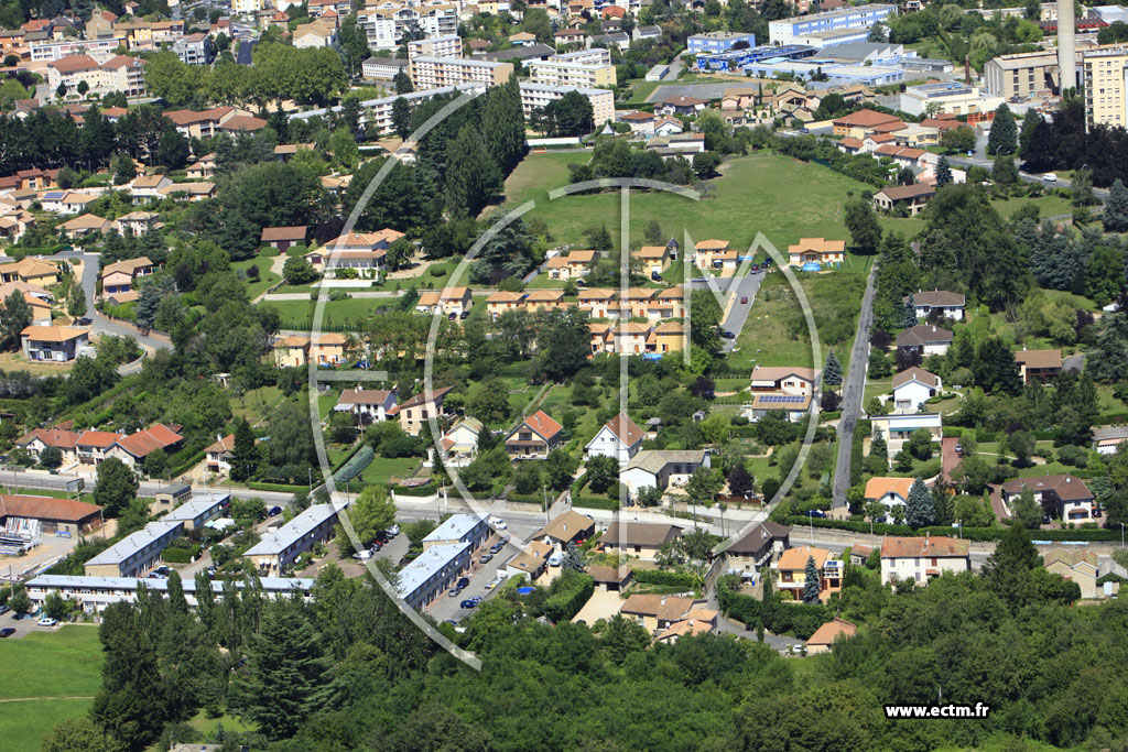 Photo arienne de Mcon (Route de Bioux)