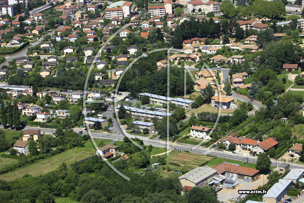 Photo arienne de Mcon (Route de Bioux)