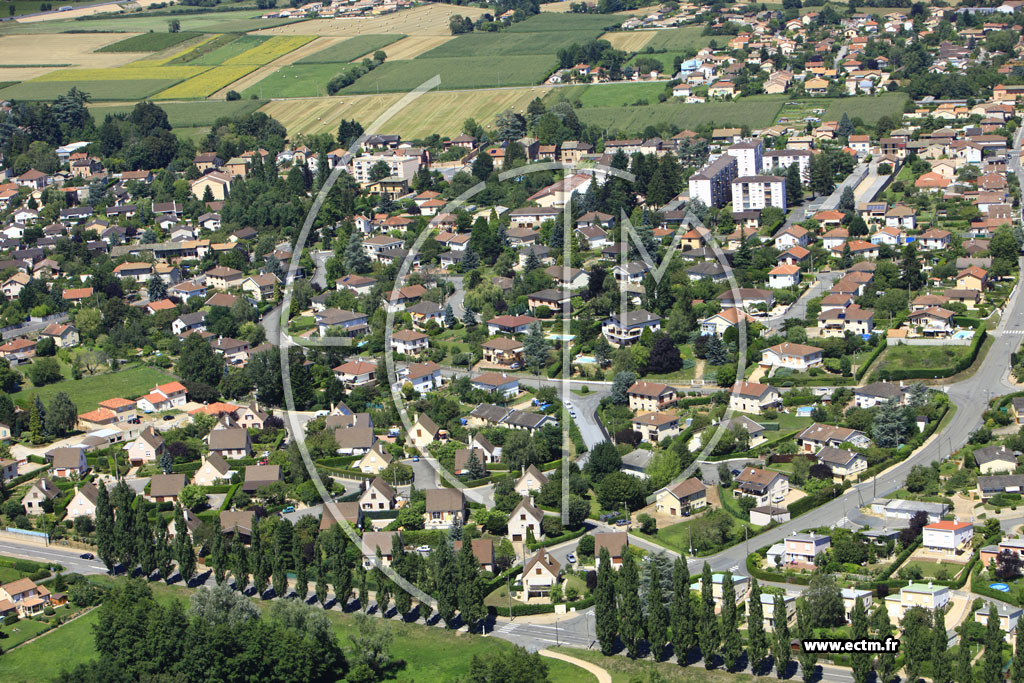 Photo arienne de Mcon (Route de Bioux)