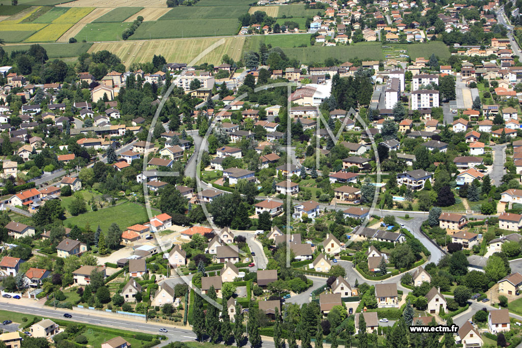 Photo arienne de Mcon (Route de Bioux)