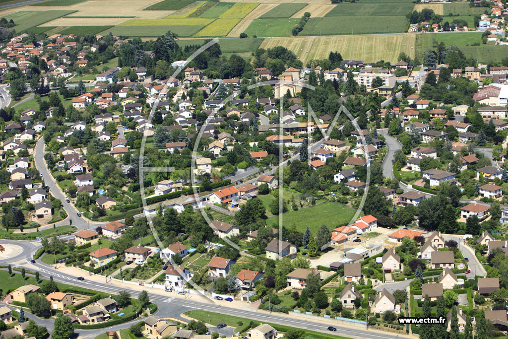 Photo arienne de Mcon (Route de Bioux)