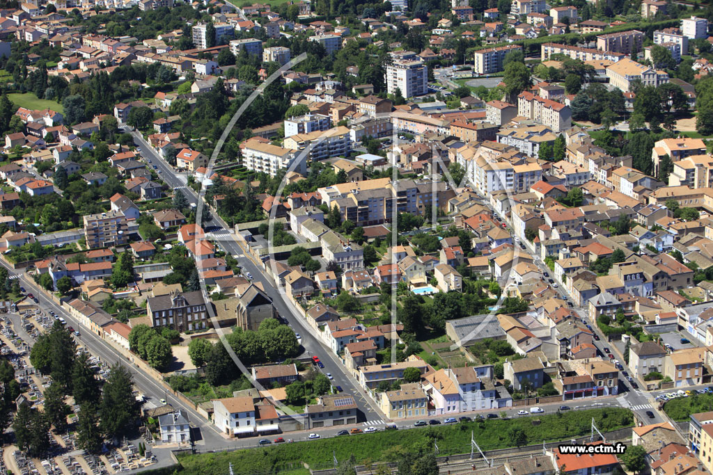 Photo arienne de Mcon (Rue du Commandant Jean Dagnaux)