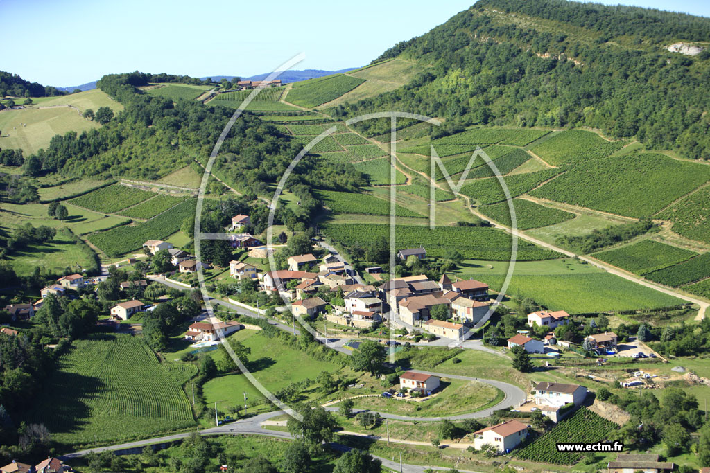 Photo arienne de Pierreclos (Le Chalument)