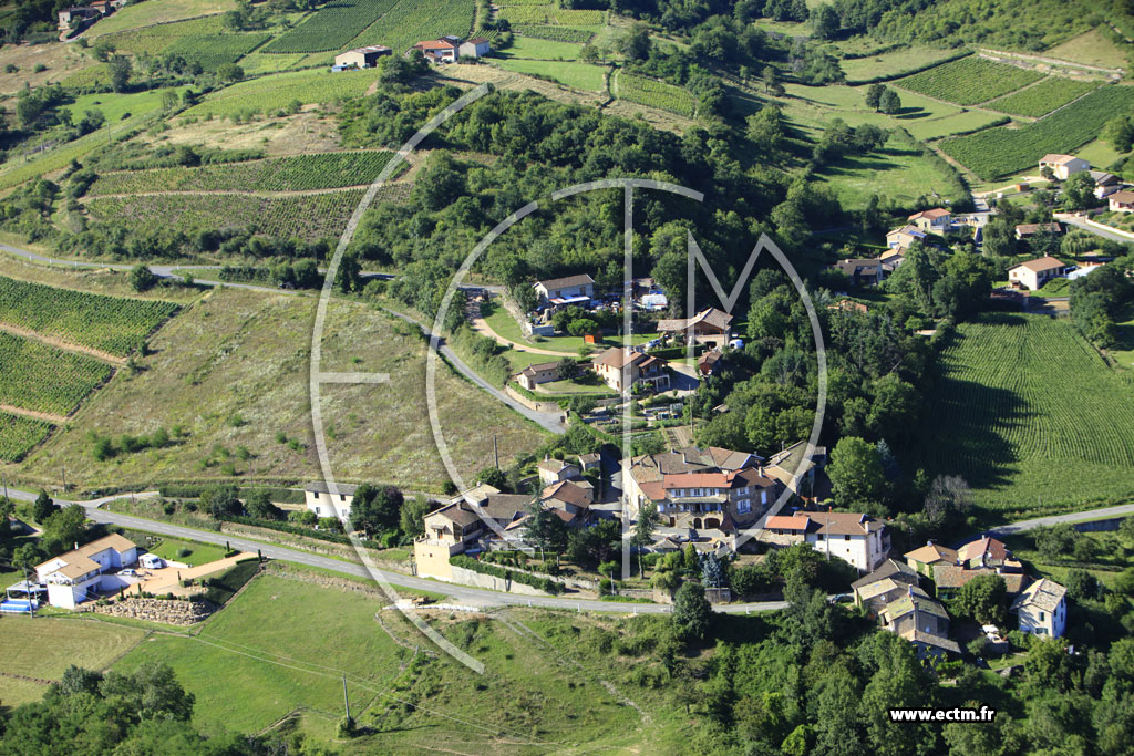 Photo arienne de Pierreclos (Le Chalument)