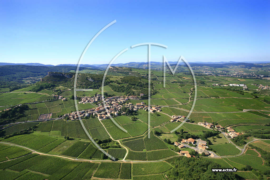 Photo arienne de Solutr-Pouilly
