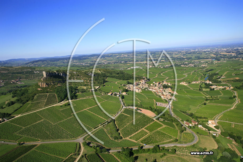 Photo arienne de Solutr-Pouilly