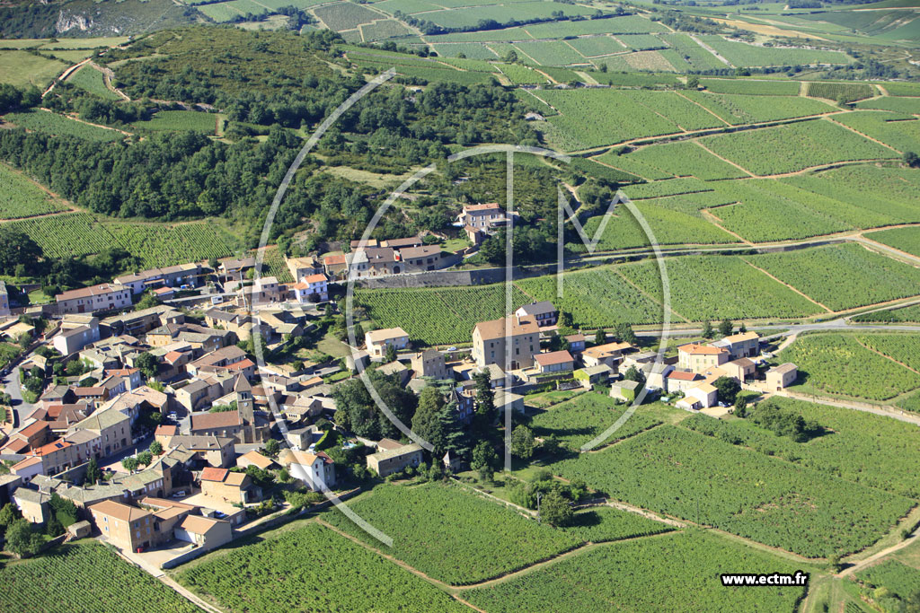Photo arienne de Solutr-Pouilly