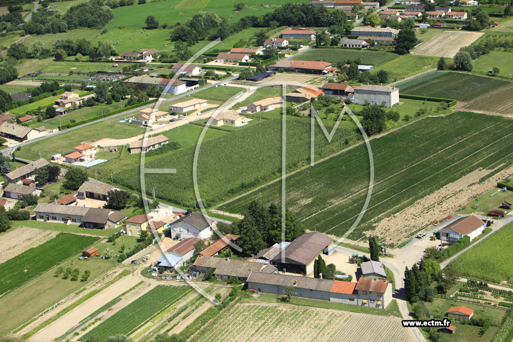 Photo arienne de Manziat (Les Pinoux)