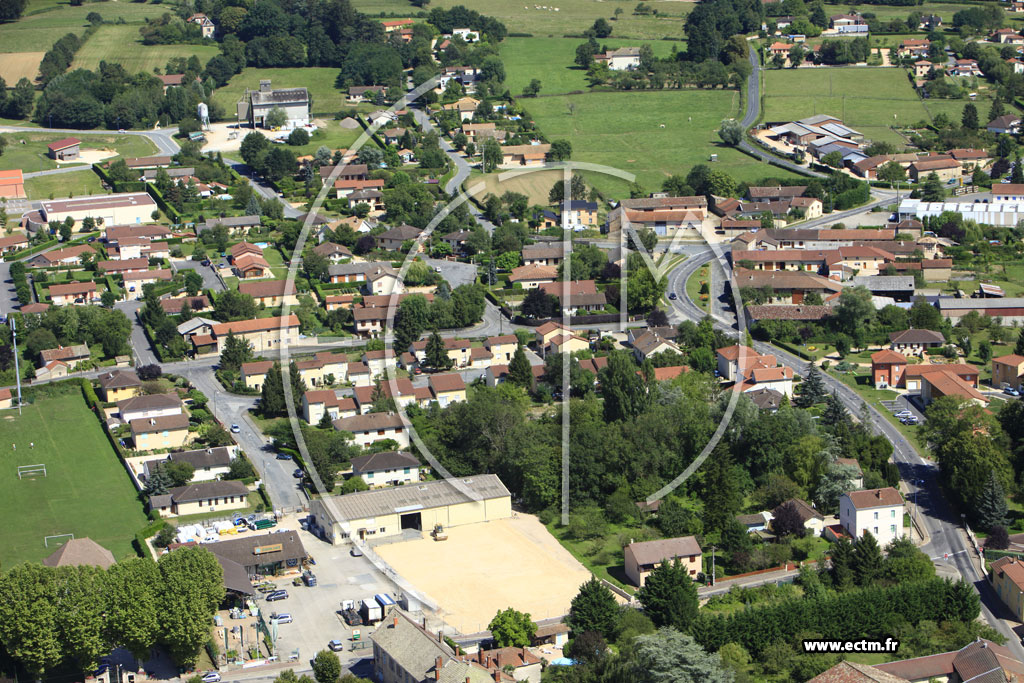 Photo arienne de Pont-de-Vaux