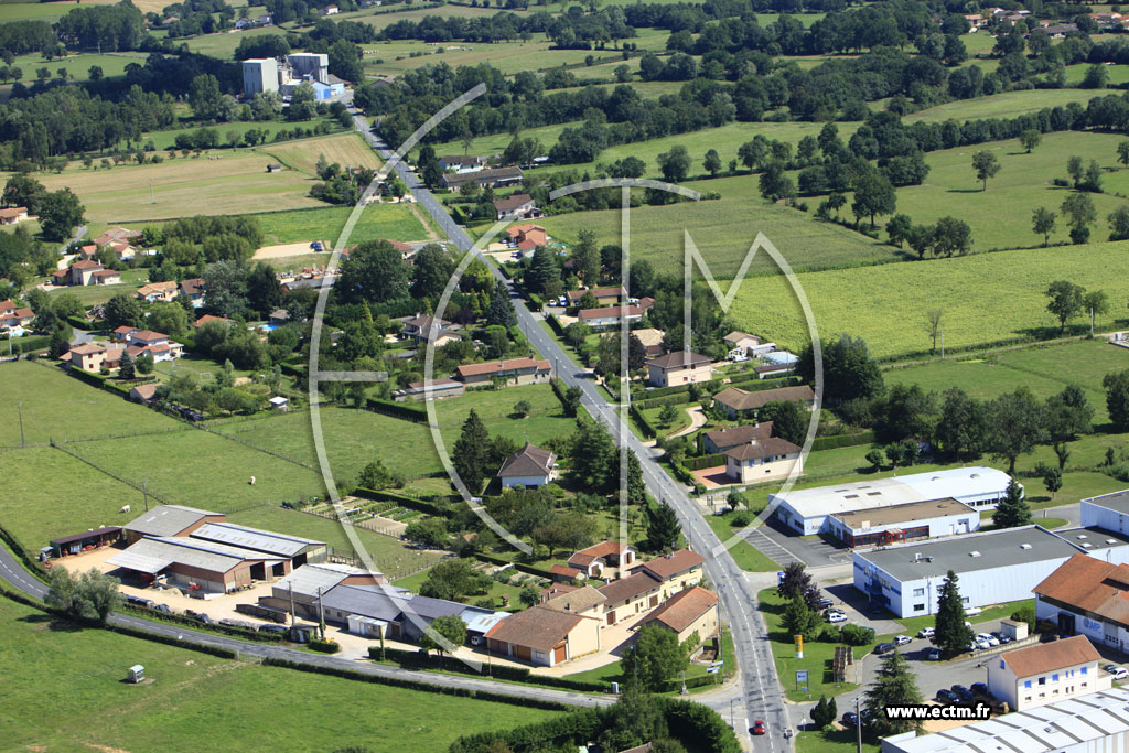 Photo arienne de Pont-de-Vaux