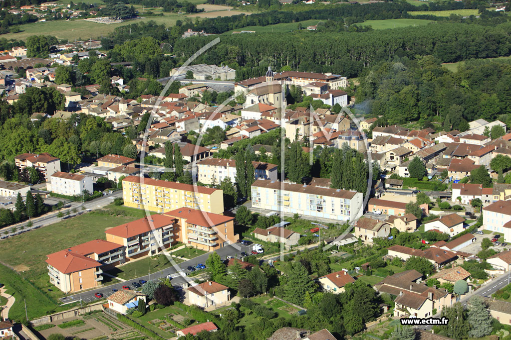 Photo arienne de Pont-de-Veyle