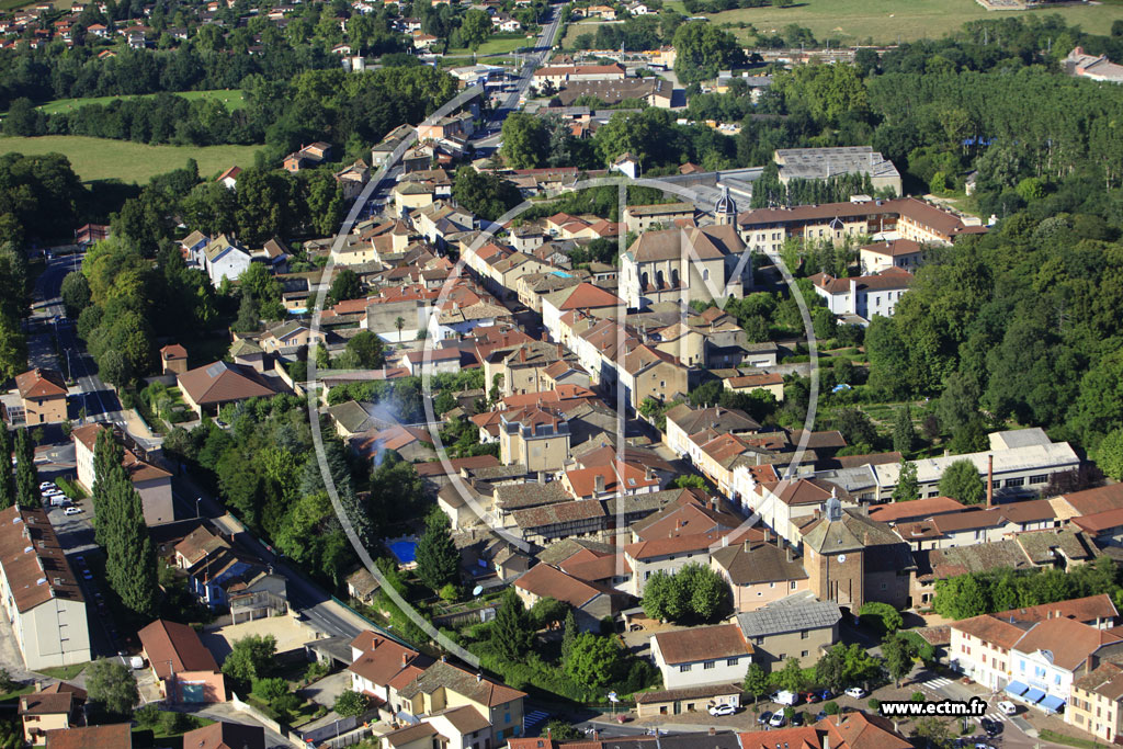 Photo arienne de Pont-de-Veyle