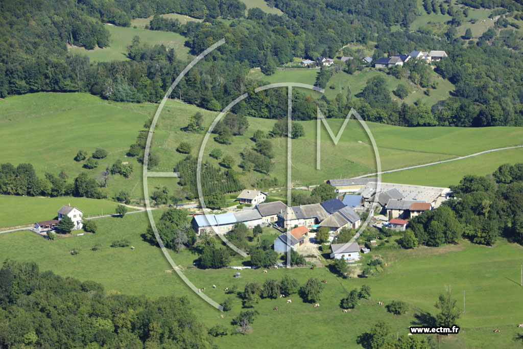 Photo arienne de Moye (Le Villard)
