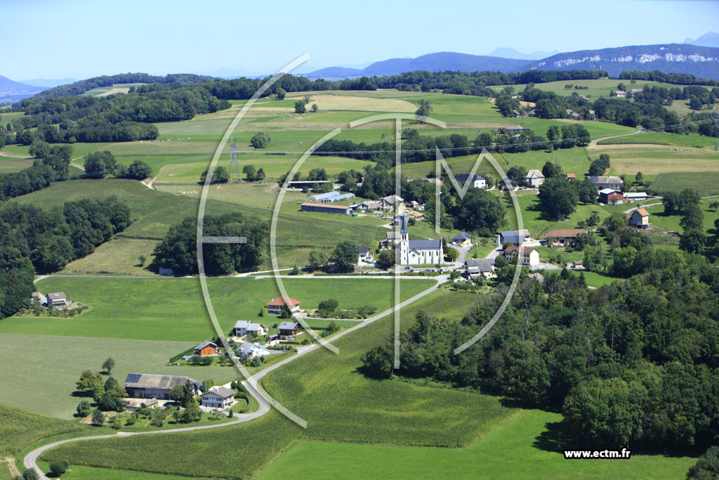 Photo arienne de Saint-Eusbe (Le Villard)