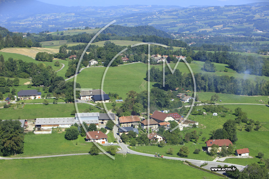 Photo arienne de Montagny-les-Lanches