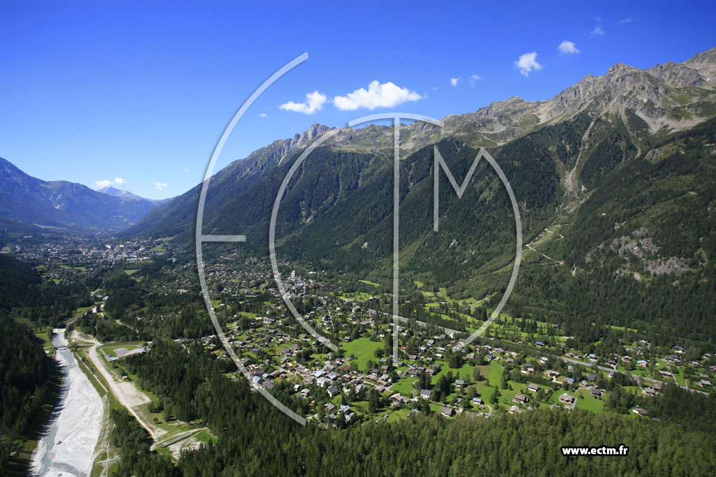 Photo arienne de Chamonix-Mont-Blanc (Les Bois)