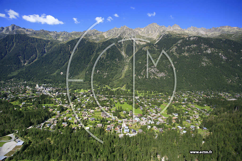 Photo arienne de Chamonix-Mont-Blanc (Les Bois)