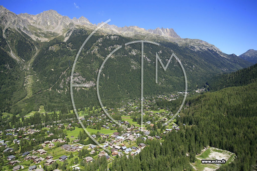 Photo arienne de Chamonix-Mont-Blanc (Les Bois)