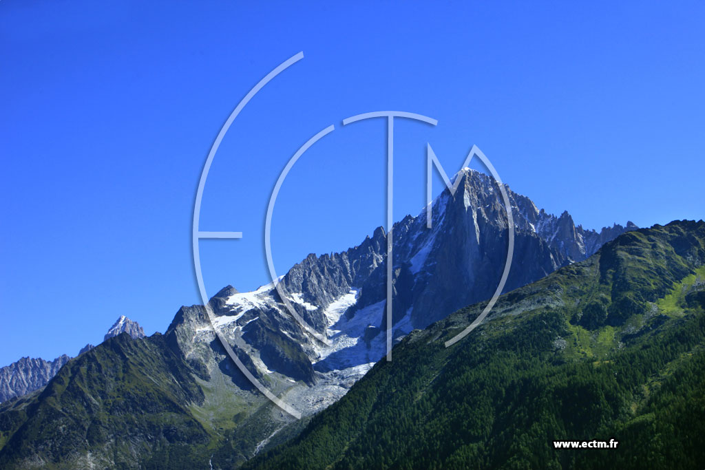 Photo arienne de L'Aiguille Verte