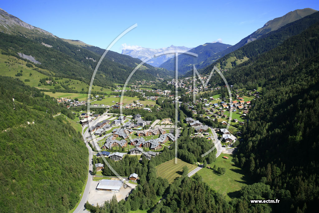 Photo arienne de Les Contamines-Montjoie