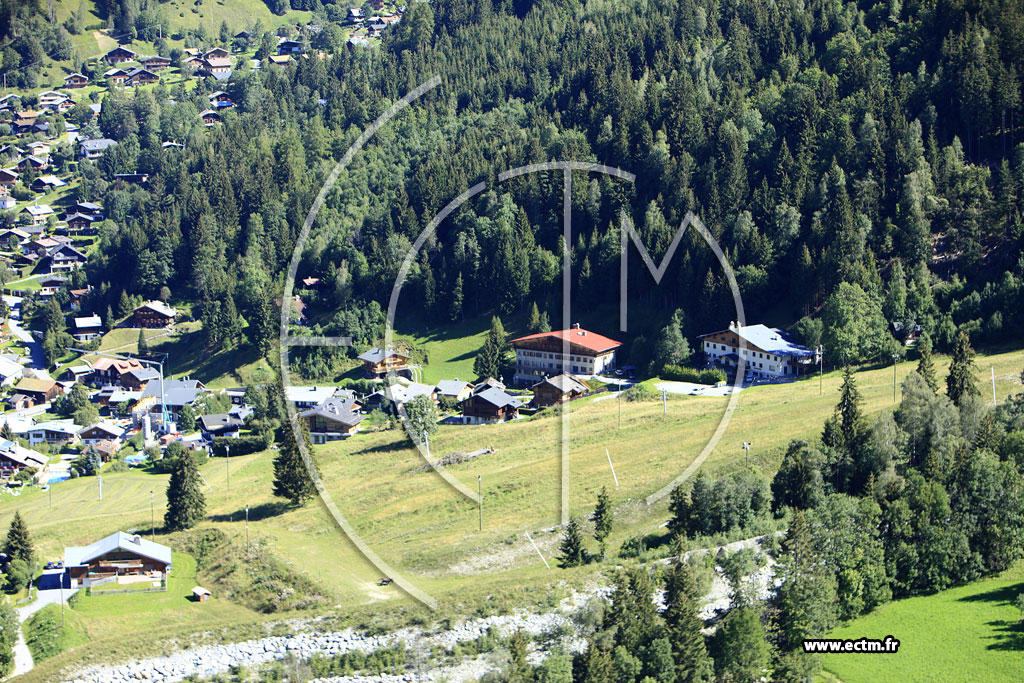 Photo arienne de Les Contamines-Montjoie
