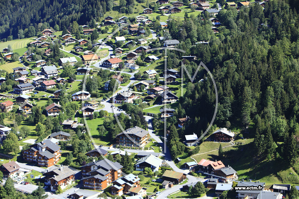 Photo arienne de Les Contamines-Montjoie