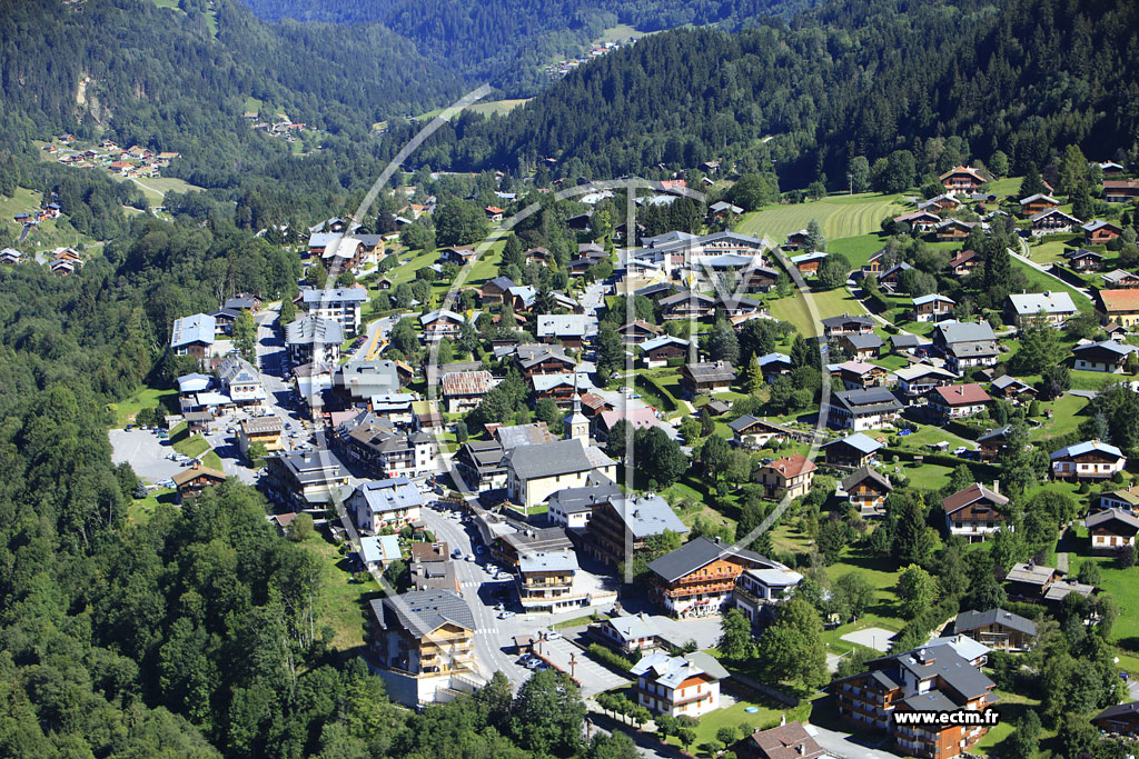 Photo arienne de Les Contamines-Montjoie