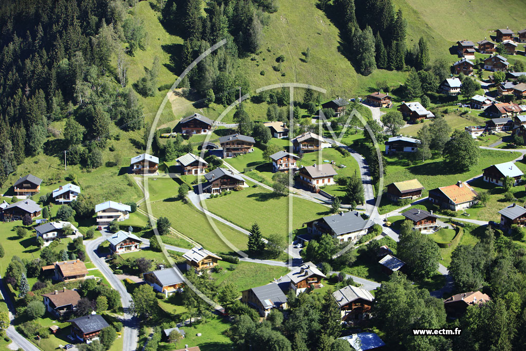 Photo arienne de Les Contamines-Montjoie