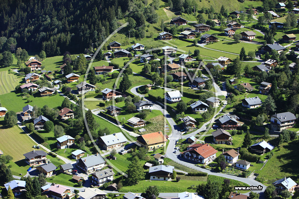 Photo arienne de Les Contamines-Montjoie