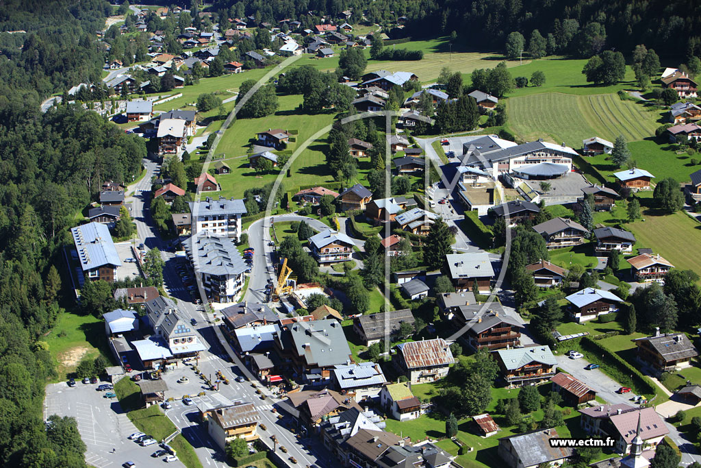Photo arienne de Les Contamines-Montjoie